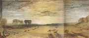 Joseph Mallord William Turner Petworth Park.Tillington Church in the distance.Ca (mk31) oil